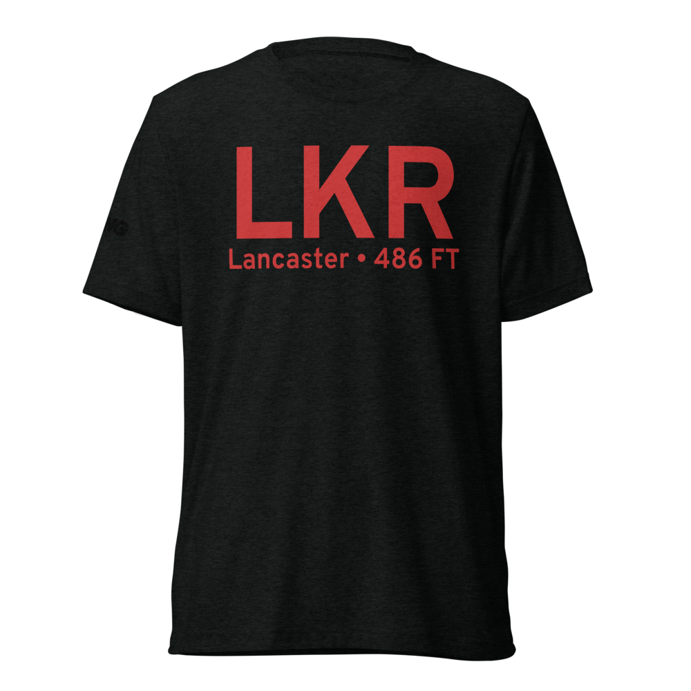 Lancaster (KLKR) Airport Tri-blend T-Shirt 