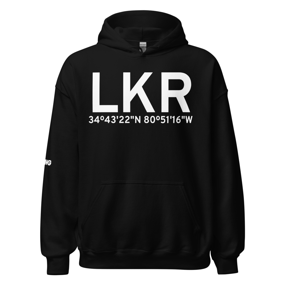 Lancaster (KLKR) Airport Hoodie Sweatshirt 