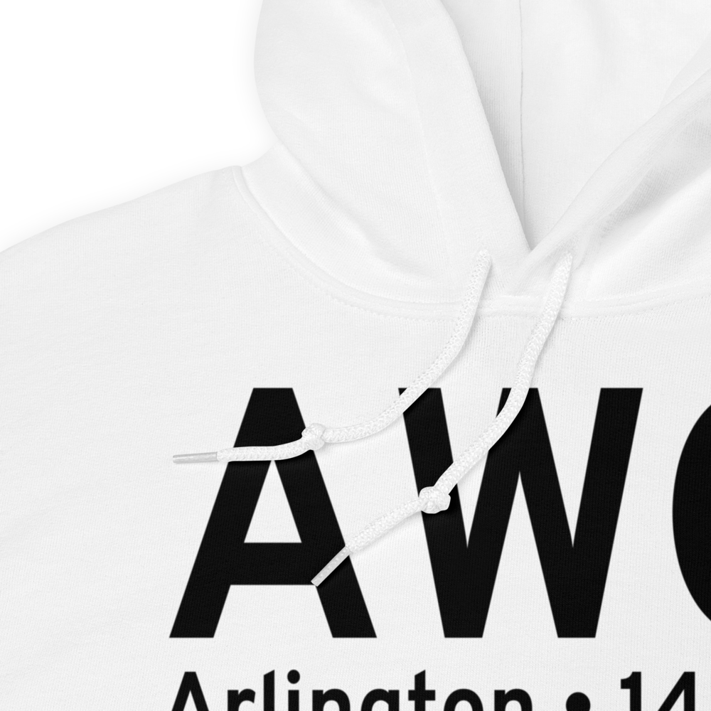 Arlington (KAWO) Airport Hoodie Sweatshirt 