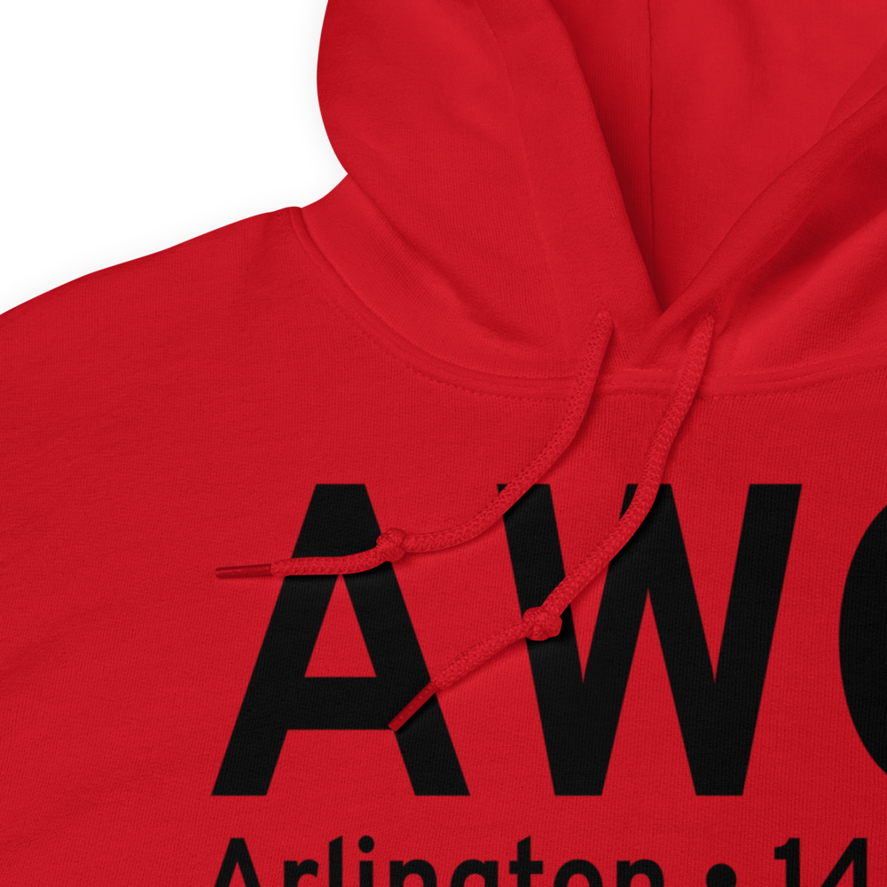 Arlington (KAWO) Airport Hoodie Sweatshirt 