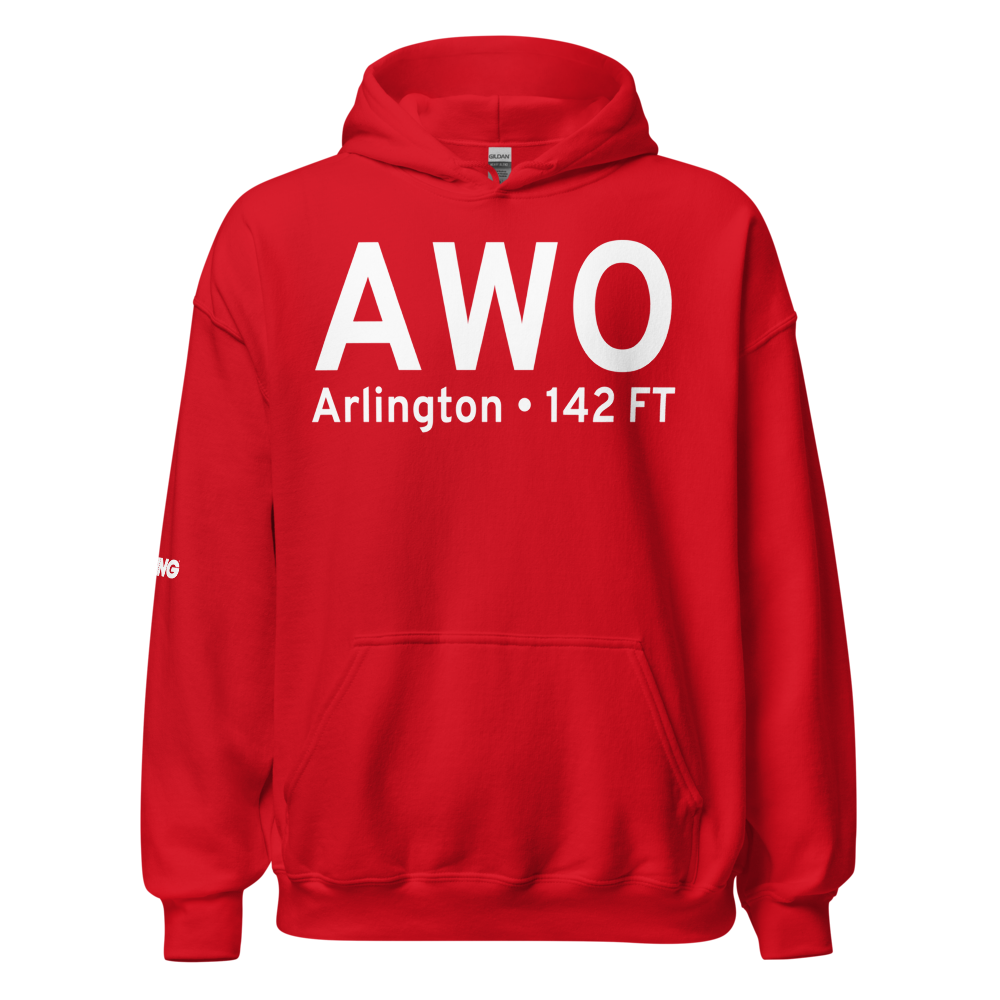 Arlington (KAWO) Airport Hoodie Sweatshirt 