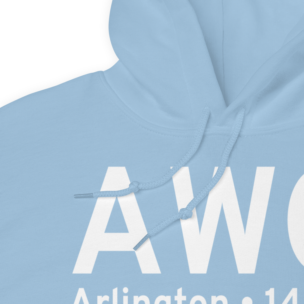 Arlington (KAWO) Airport Hoodie Sweatshirt 