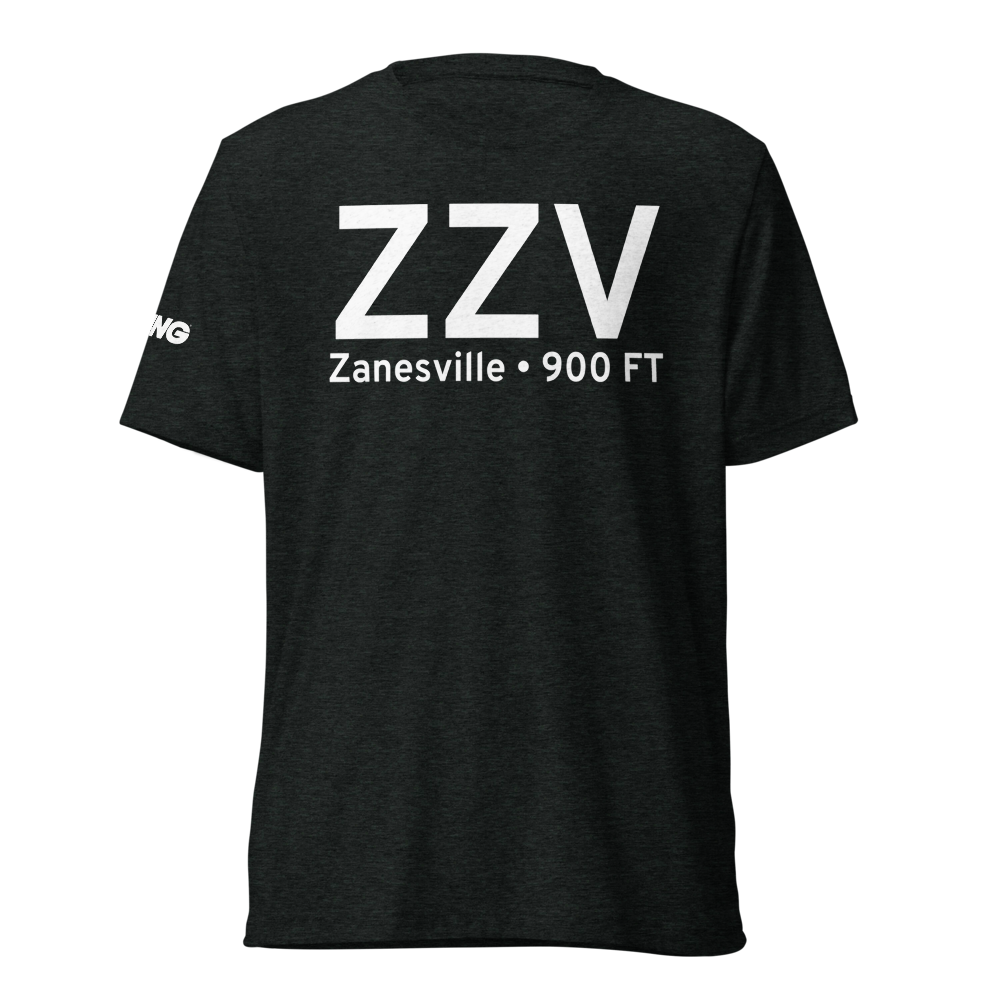 Zanesville (KZZV) Airport Tri-blend T-Shirt 