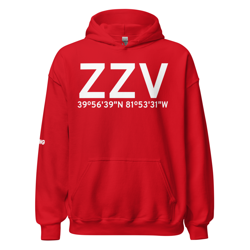 Zanesville (KZZV) Airport Hoodie Sweatshirt 