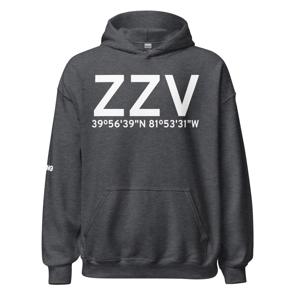 Zanesville (KZZV) Airport Hoodie Sweatshirt 