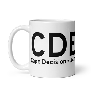 Cape Decision (CDE) Airport Mug
