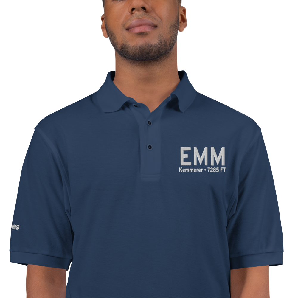 Kemmerer (KEMM) Airport Port Authority Embroidered Polo Shirt 