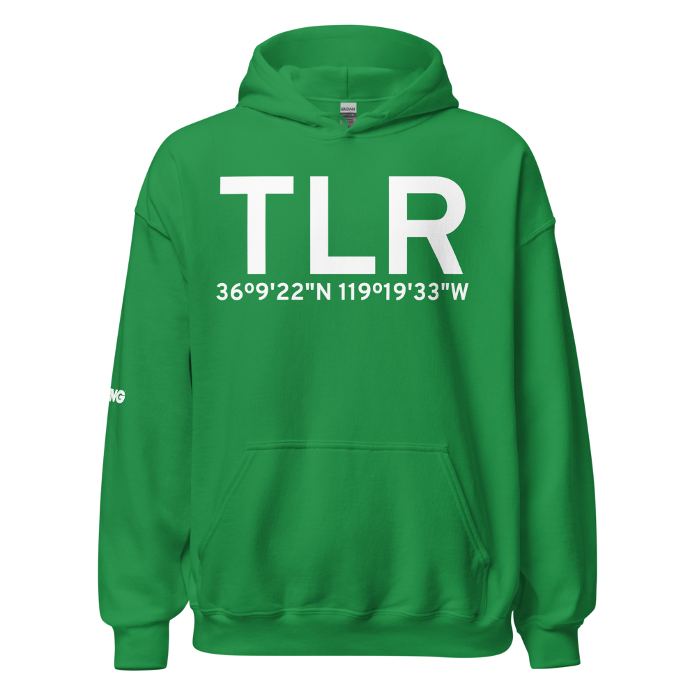 Tulare (KTLR) Airport Hoodie Sweatshirt 