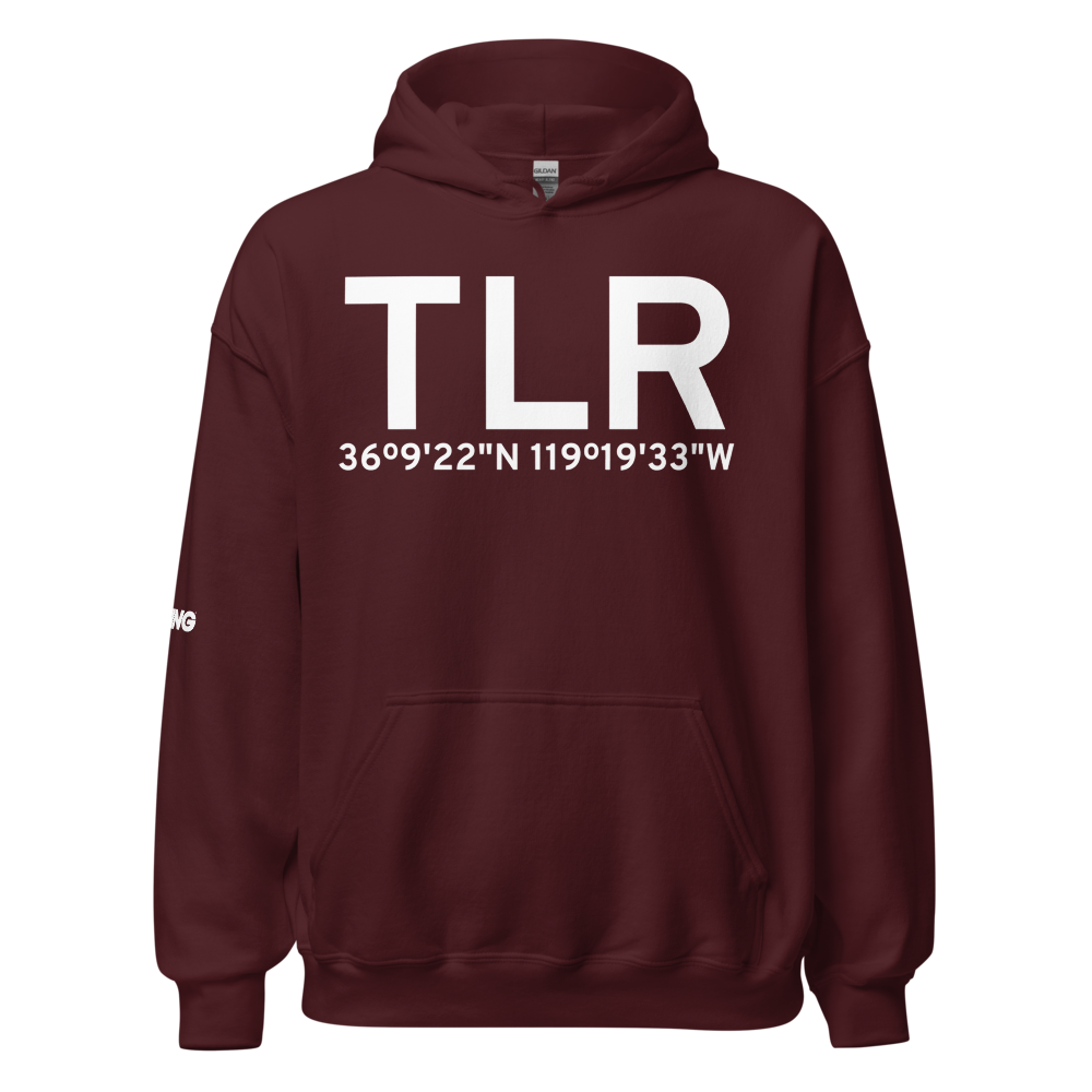 Tulare (KTLR) Airport Hoodie Sweatshirt 