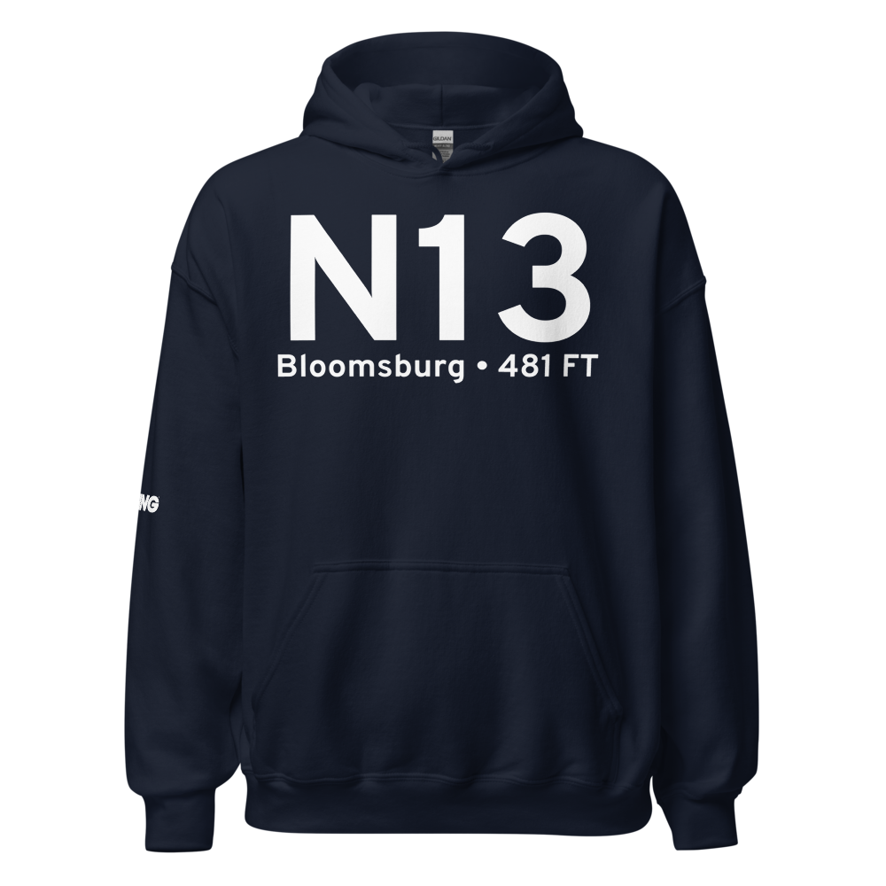 Bloomsburg (KN13) Airport Hoodie Sweatshirt 