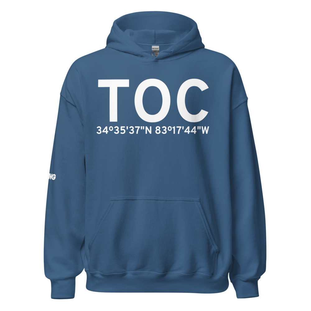 Toccoa (KTOC) Airport Hoodie Sweatshirt 