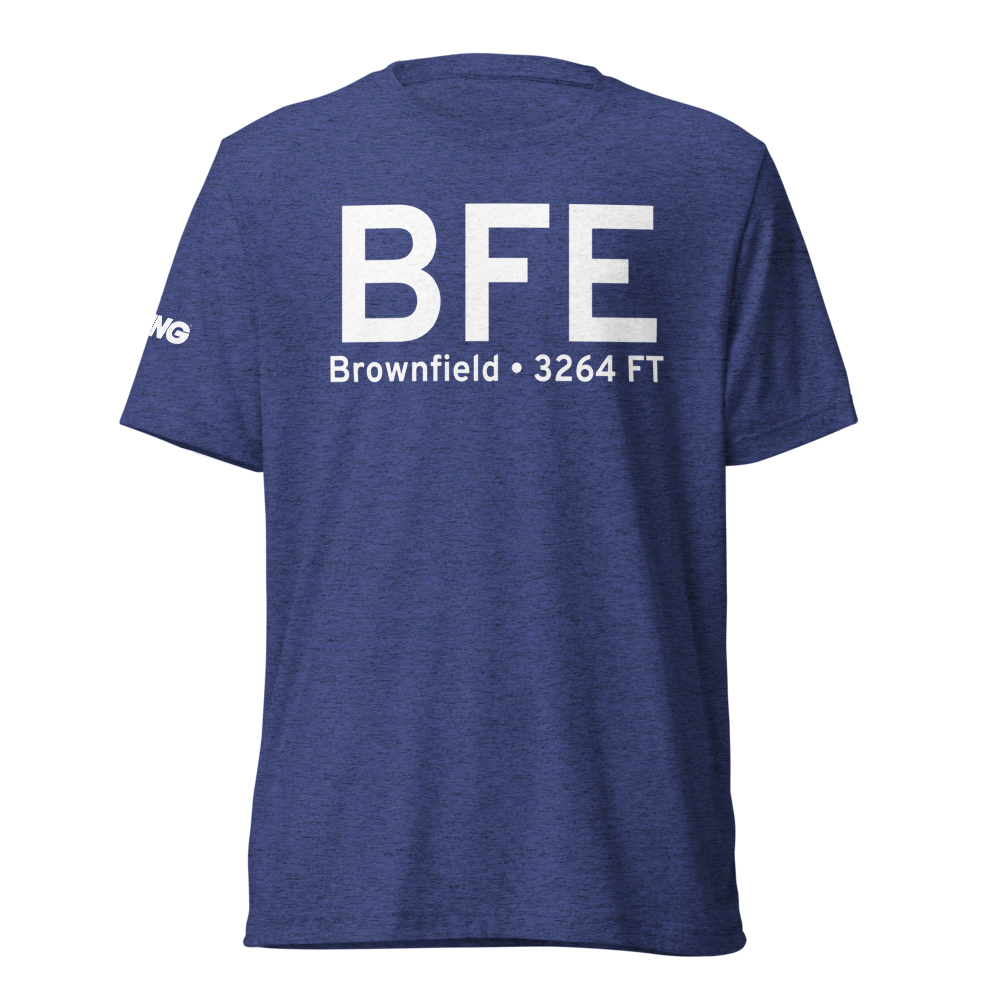 Brownfield (KBFE) Airport Tri-blend T-Shirt 