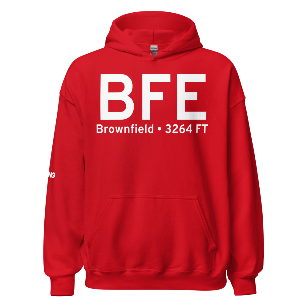 Brownfield (KBFE) Airport Hoodie Sweatshirt 