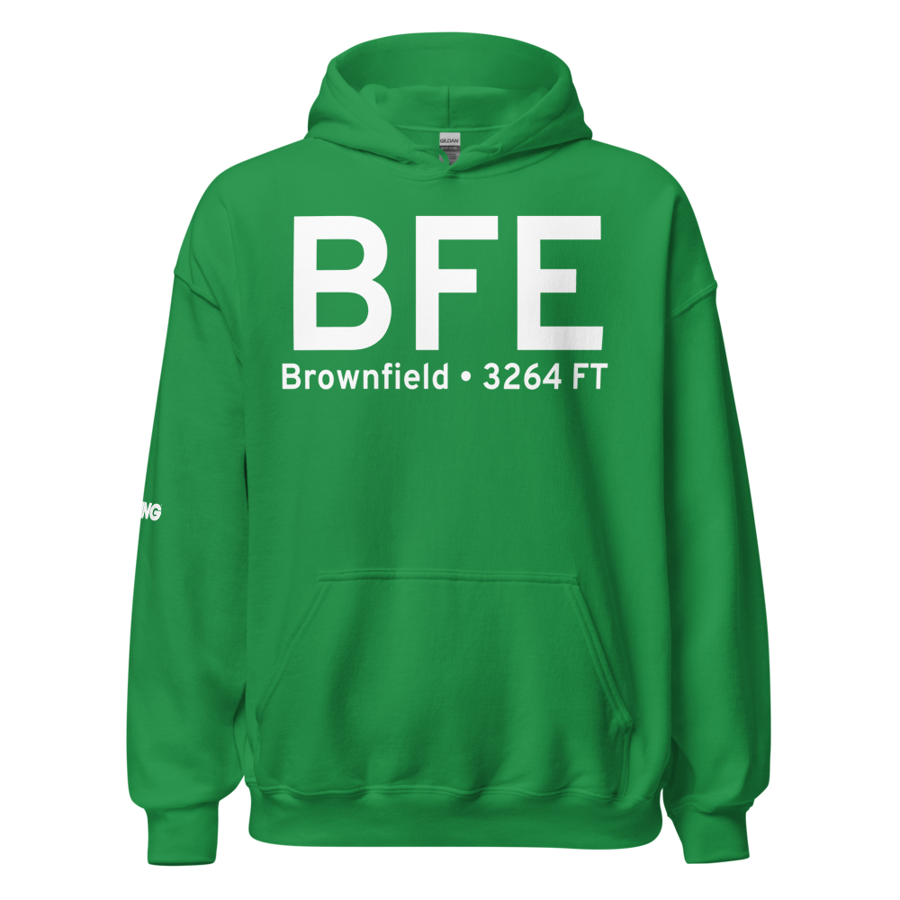 Brownfield (KBFE) Airport Hoodie Sweatshirt 