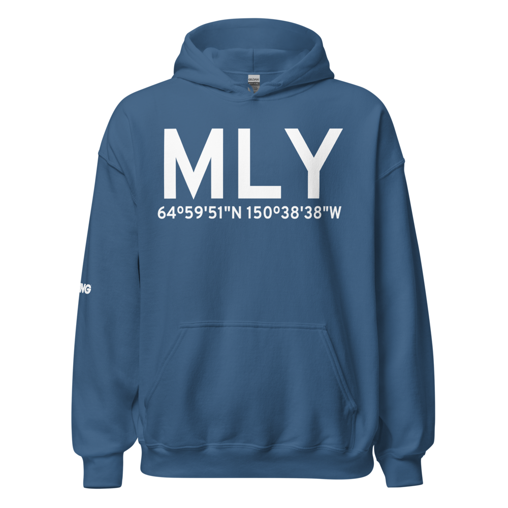 Manley Hot Springs (PAML) Airport Hoodie Sweatshirt 