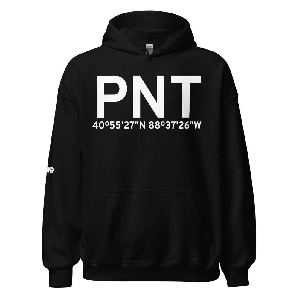 Pontiac (KPNT) Airport Hoodie Sweatshirt 