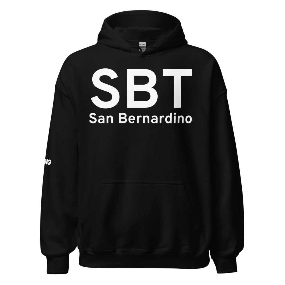 San Bernardino (SBT) Airport Hoodie Sweatshirt 