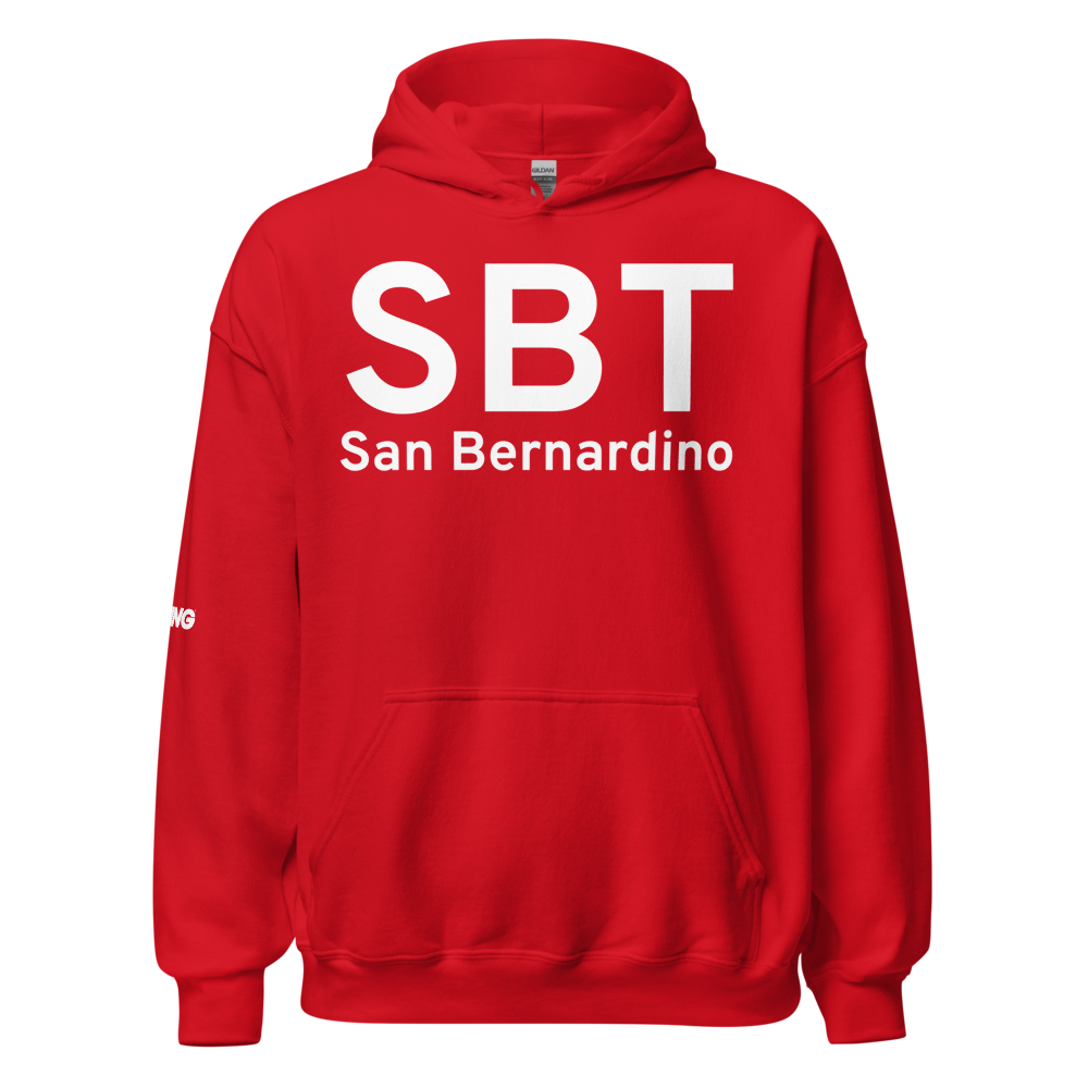 San Bernardino (SBT) Airport Hoodie Sweatshirt 