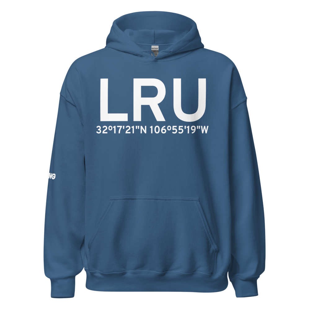 Las Cruces (KLRU) Airport Hoodie Sweatshirt 