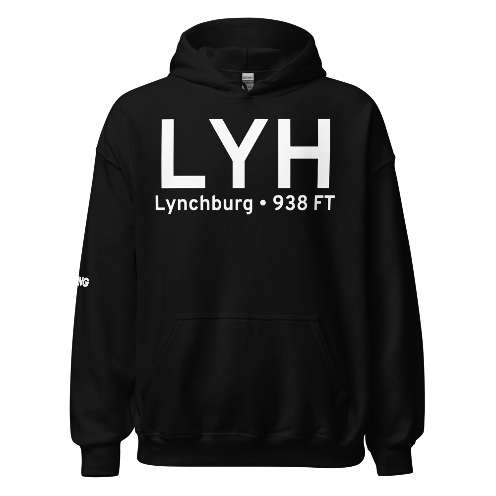 Lynchburg (KLYH) Airport Hoodie Sweatshirt 