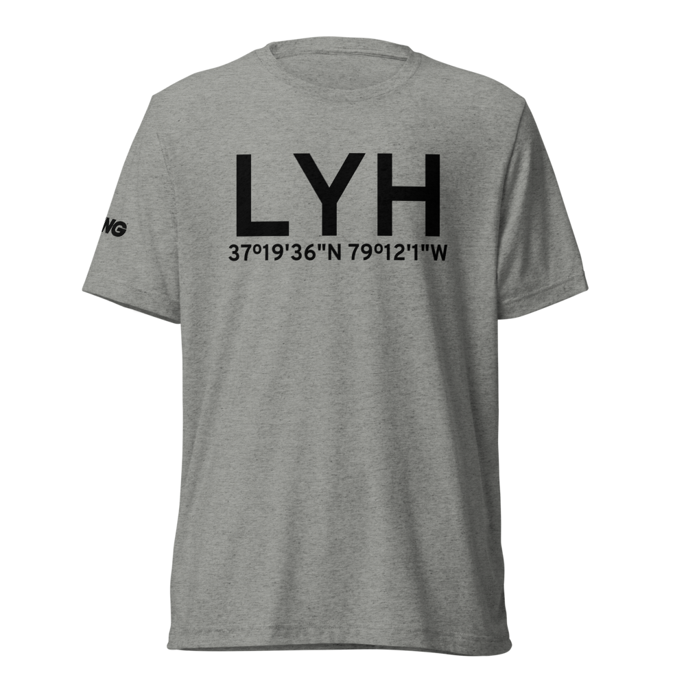 Lynchburg (KLYH) Airport Tri-blend T-Shirt 