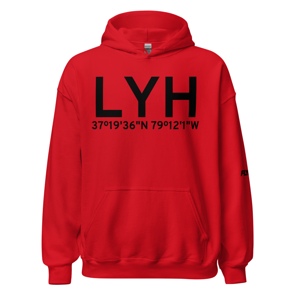 Lynchburg (KLYH) Airport Hoodie Sweatshirt 
