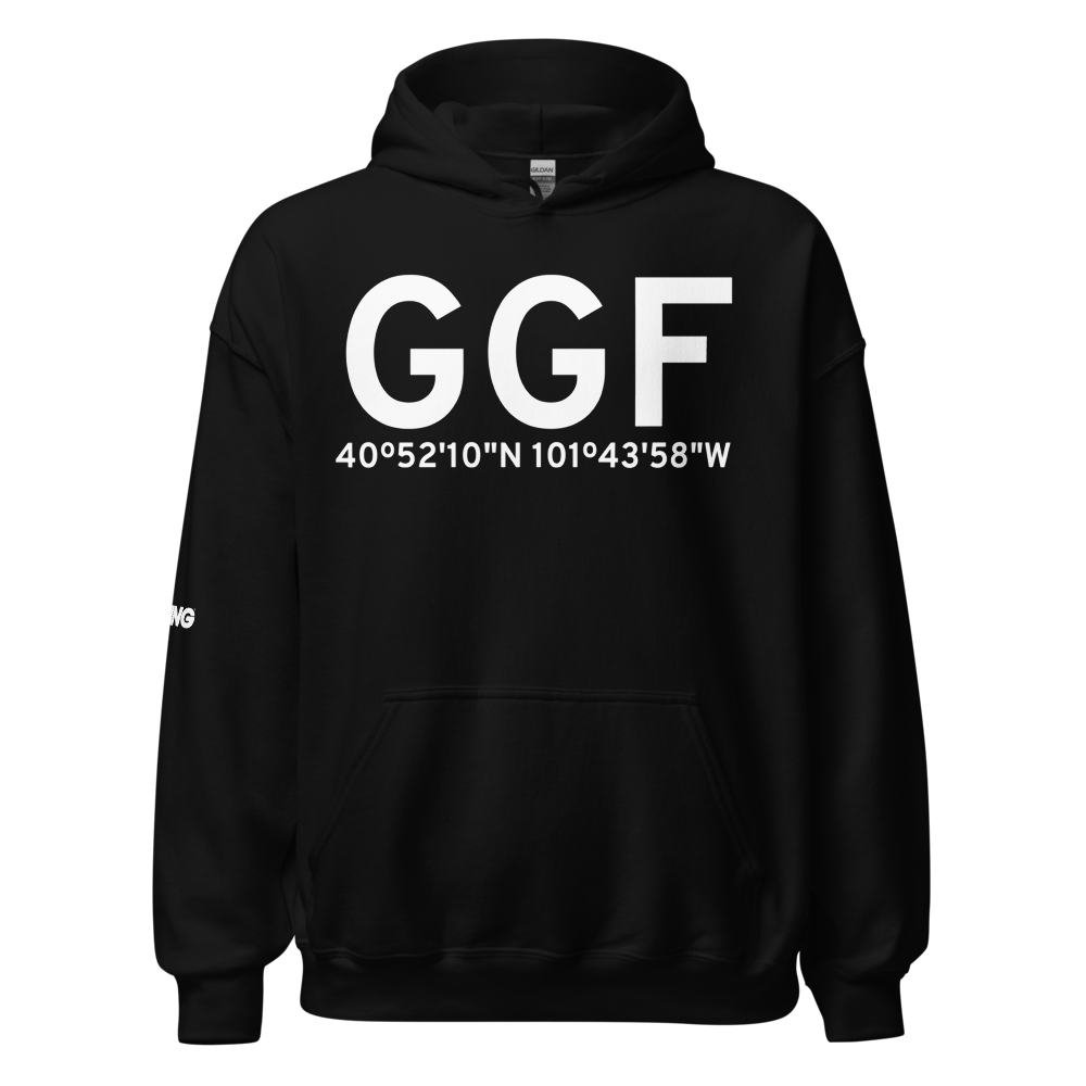Grant (KGGF) Airport Hoodie Sweatshirt 