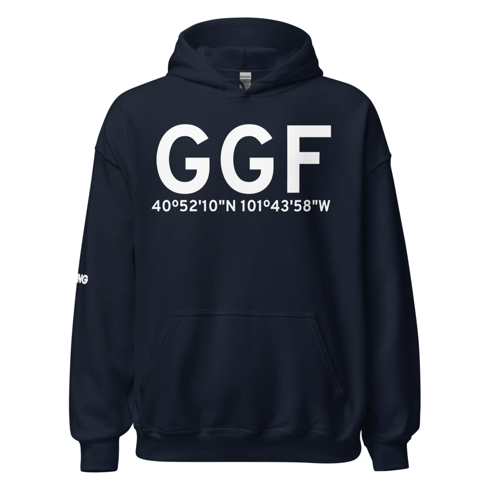 Grant (KGGF) Airport Hoodie Sweatshirt 