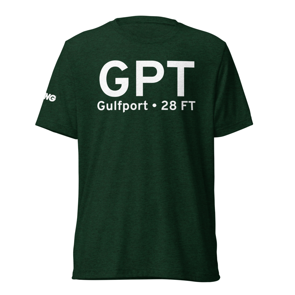 Gulfport (KGPT) Airport Tri-blend T-Shirt 