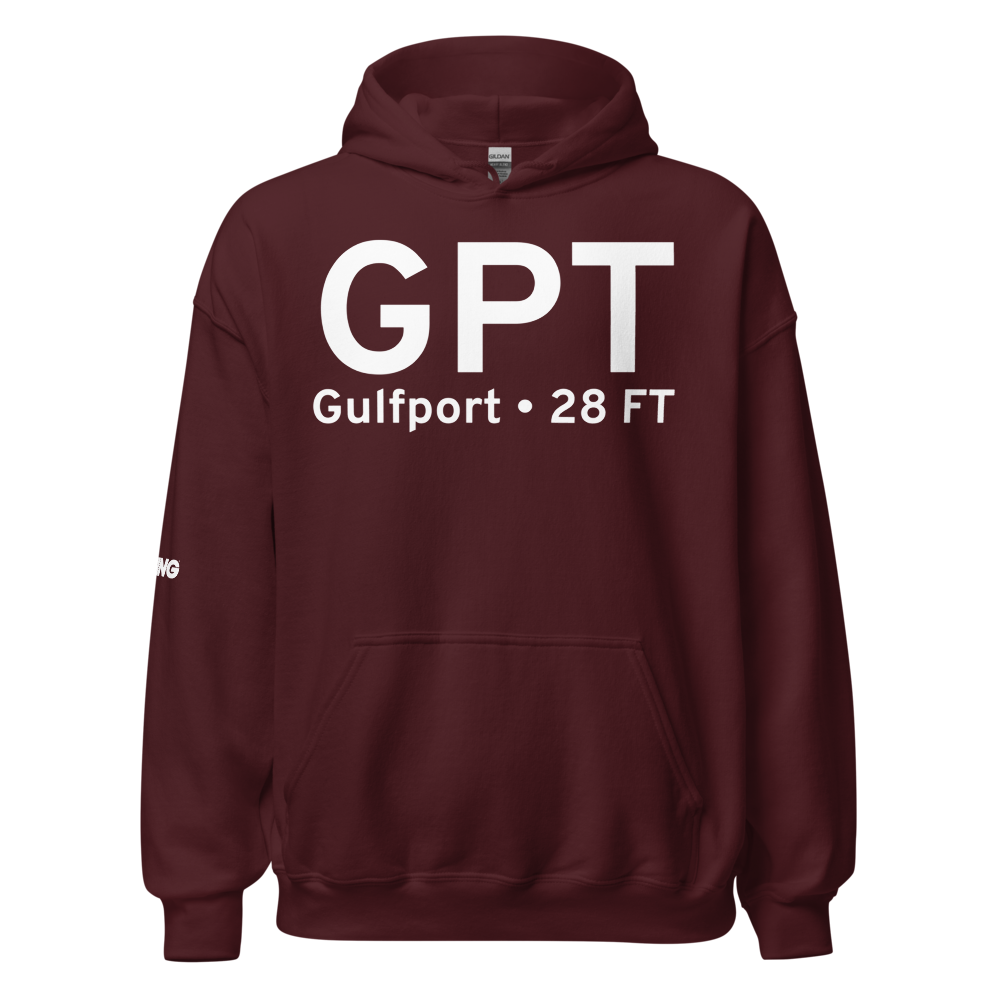 Gulfport (KGPT) Airport Hoodie Sweatshirt 