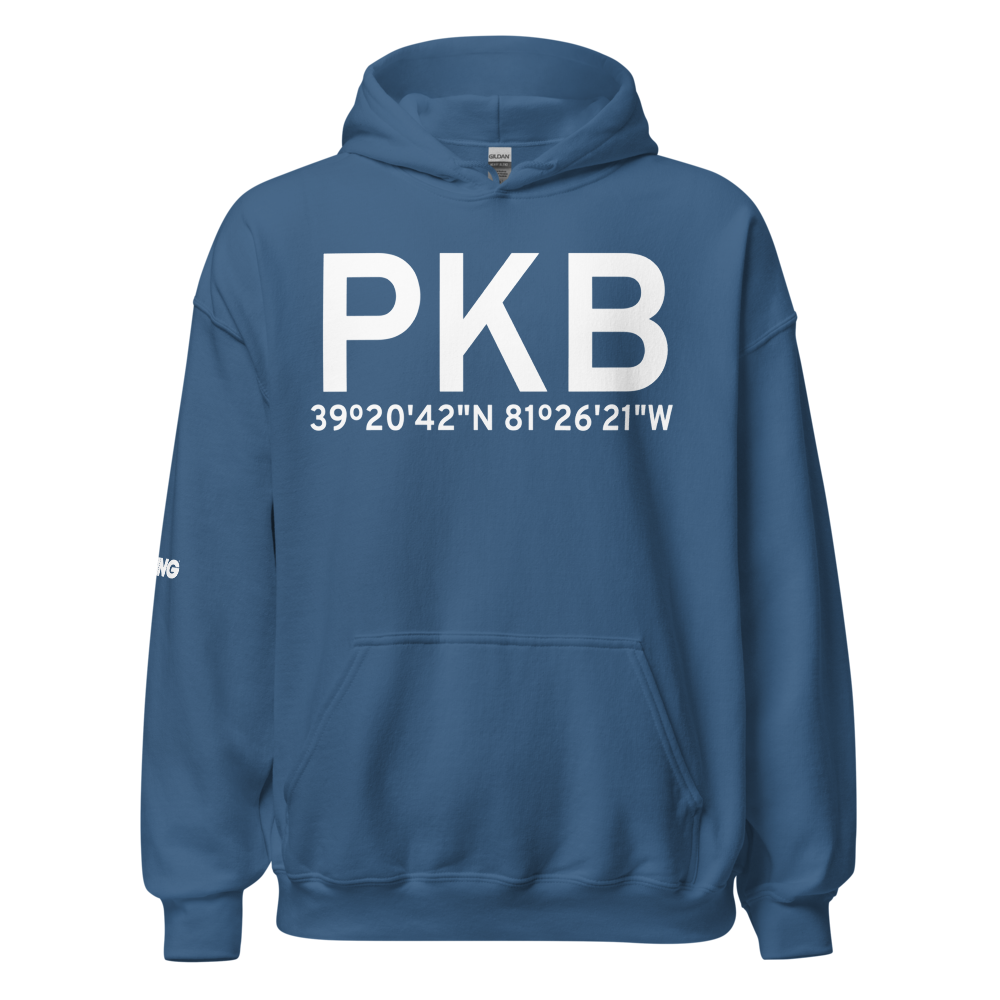 Parkersburg (KPKB) Airport Hoodie Sweatshirt 