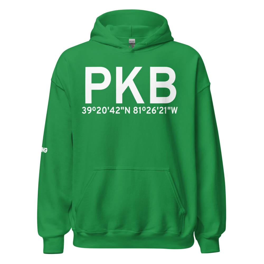 Parkersburg (KPKB) Airport Hoodie Sweatshirt 