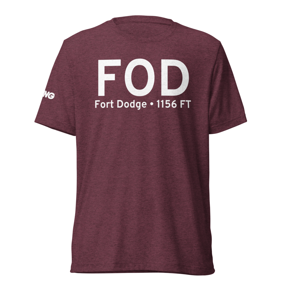 Fort Dodge (KFOD) Airport Tri-blend T-Shirt 
