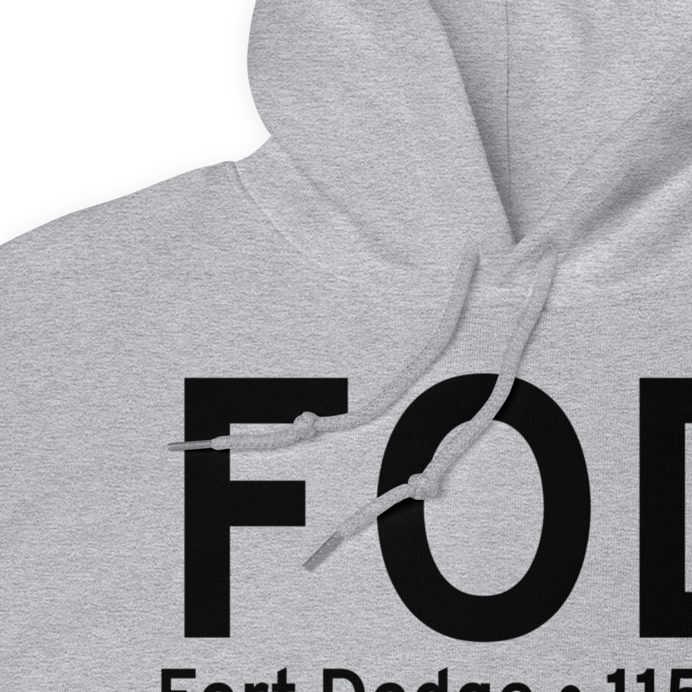 Fort Dodge (KFOD) Airport Hoodie Sweatshirt 