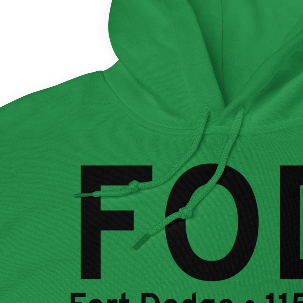 Fort Dodge (KFOD) Airport Hoodie Sweatshirt 