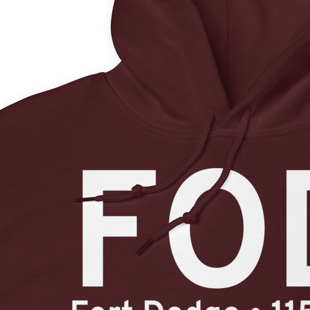 Fort Dodge (KFOD) Airport Hoodie Sweatshirt 
