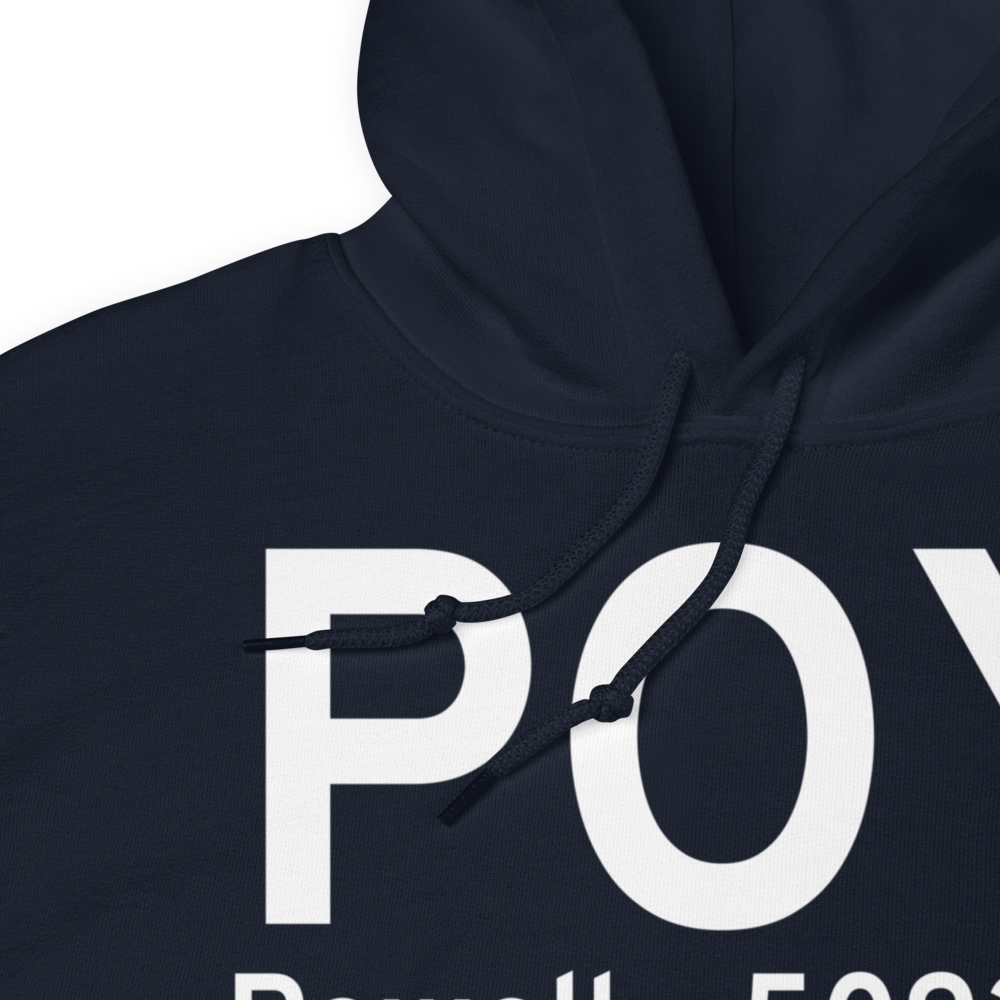 Powell (KPOY) Airport Hoodie Sweatshirt 