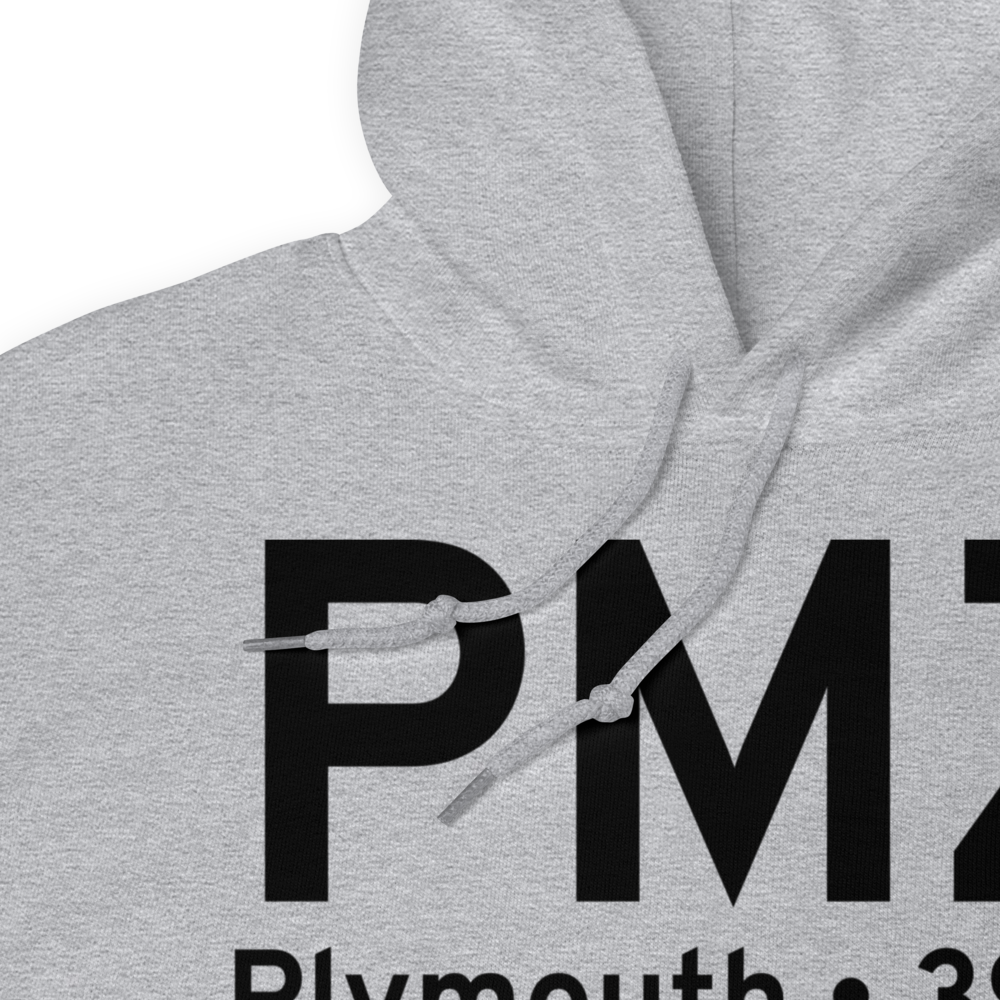Plymouth (KPMZ) Airport Hoodie Sweatshirt 