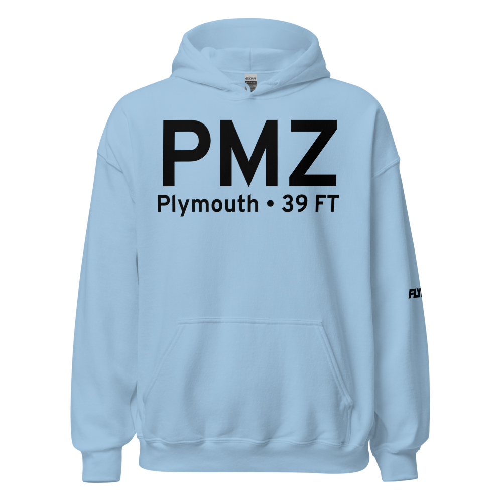 Plymouth (KPMZ) Airport Hoodie Sweatshirt 