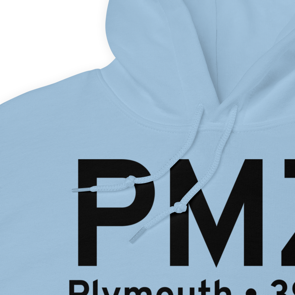 Plymouth (KPMZ) Airport Hoodie Sweatshirt 