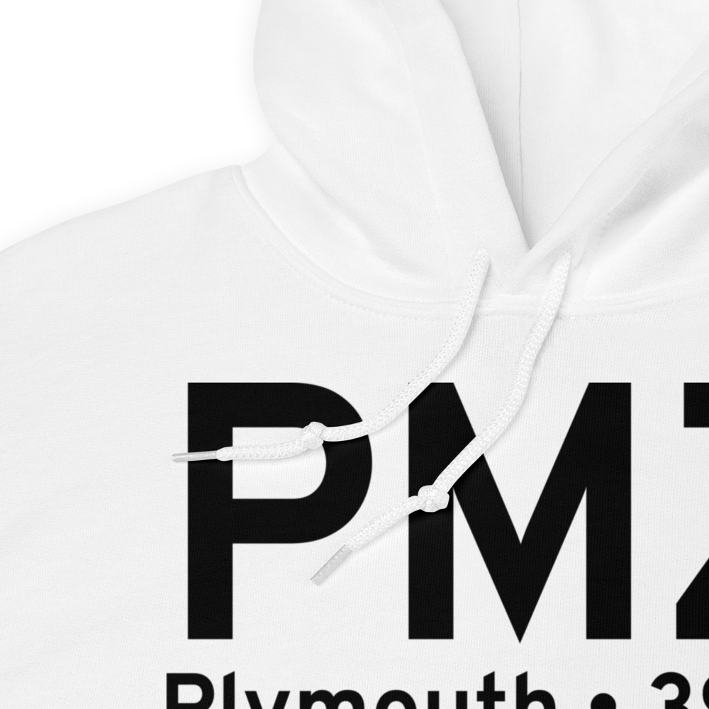 Plymouth (KPMZ) Airport Hoodie Sweatshirt 