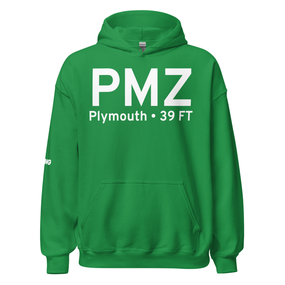 Plymouth (KPMZ) Airport Hoodie Sweatshirt 