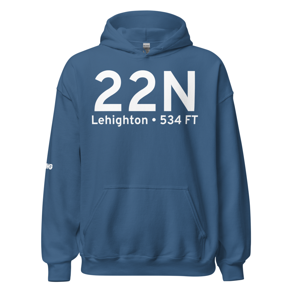 Lehighton (K22N) Airport Hoodie Sweatshirt 