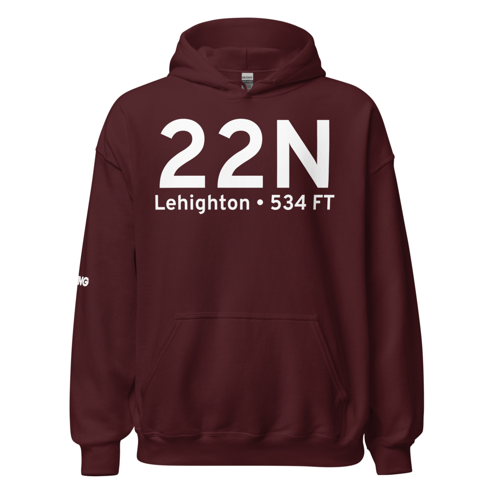 Lehighton (K22N) Airport Hoodie Sweatshirt 
