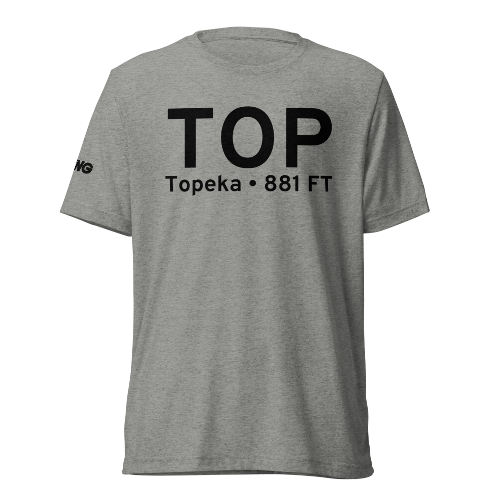 Topeka (KTOP) Airport Tri-blend T-Shirt 