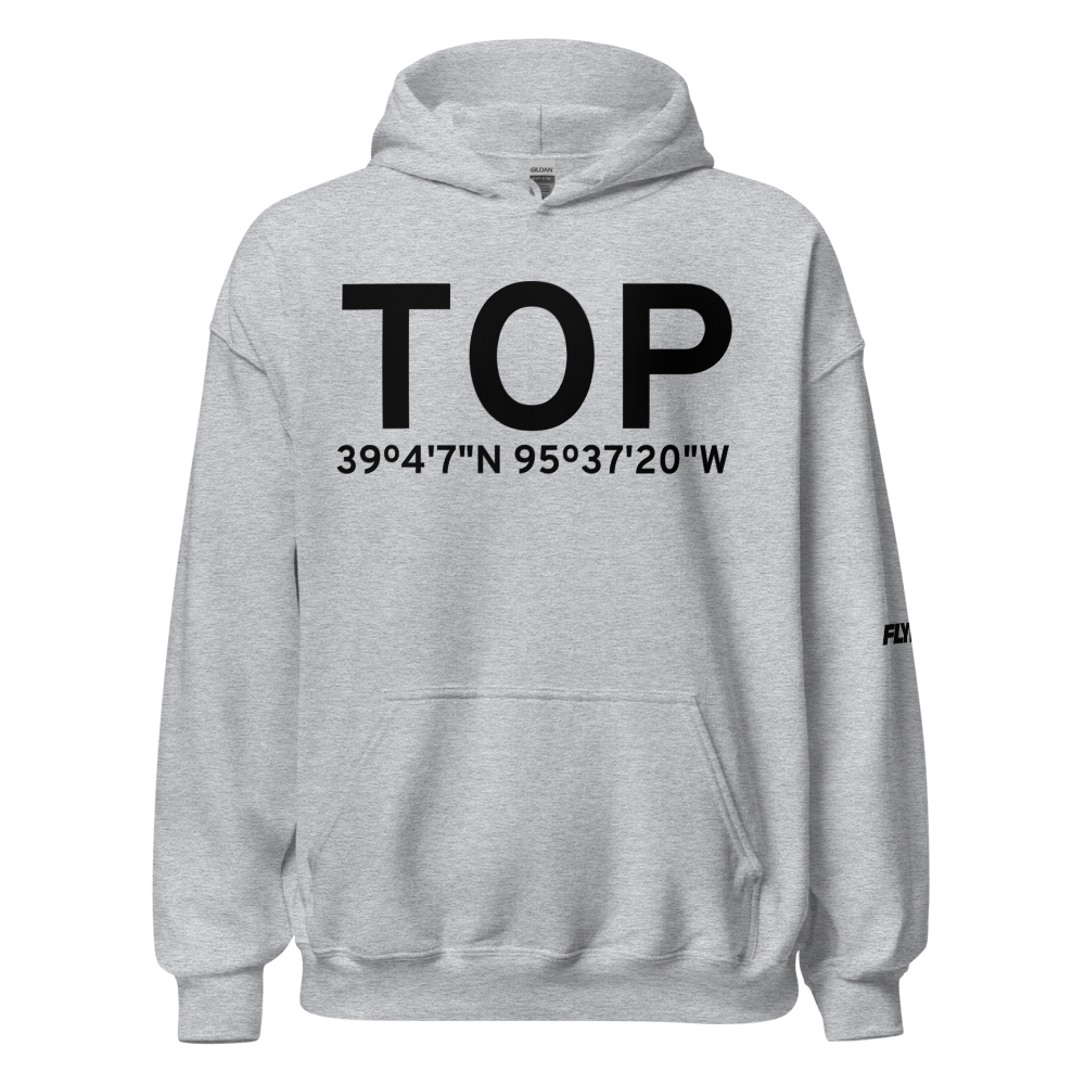 Topeka (KTOP) Airport Hoodie Sweatshirt 