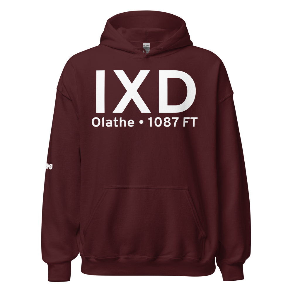 Olathe (KIXD) Airport Hoodie Sweatshirt 
