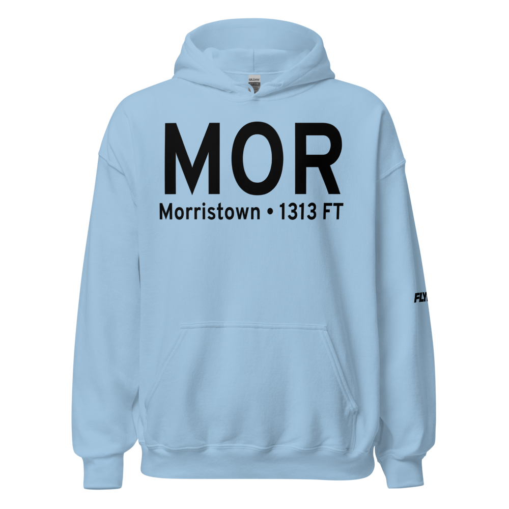 Morristown (KMOR) Airport Hoodie Sweatshirt 