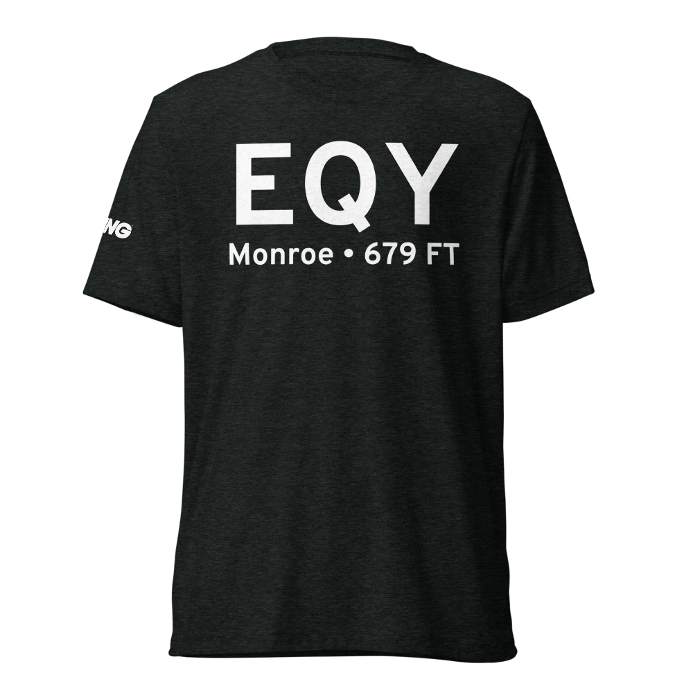 Monroe (KEQY) Airport Tri-blend T-Shirt 