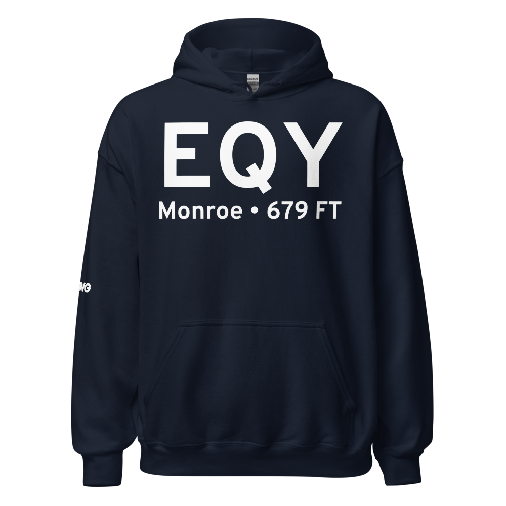 Monroe (KEQY) Airport Hoodie Sweatshirt 